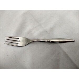 VINTAGE Oneida Kenwood Forever Rose USA Stainless Glossy Dinner Fork 7"